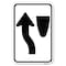 Signmission Traffic Sign Keep Left Symbol Heavy-Gauge Aluminum Sign, 12" x 18", A-1218-22790 A-1218-22790 - alternate 1